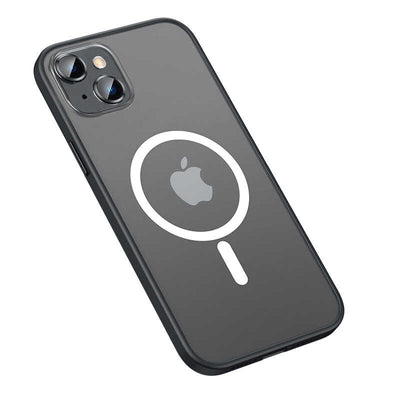 Apple iPhone 13 Kılıf Zore Mokka Wireless Kapak Siyah