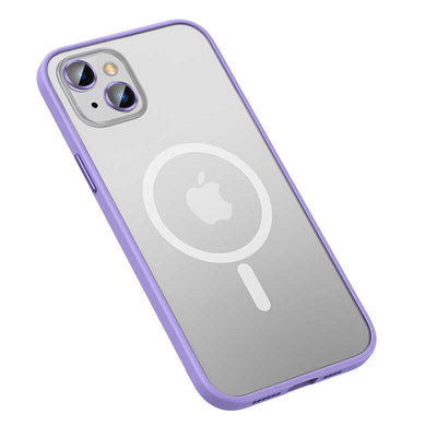 Apple iPhone 13 Kılıf Zore Mokka Wireless Kapak Lila