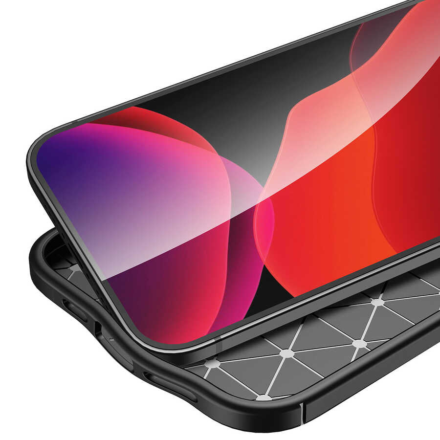 Apple iPhone 13 Kılıf Zore Niss Silikon Kapak Siyah