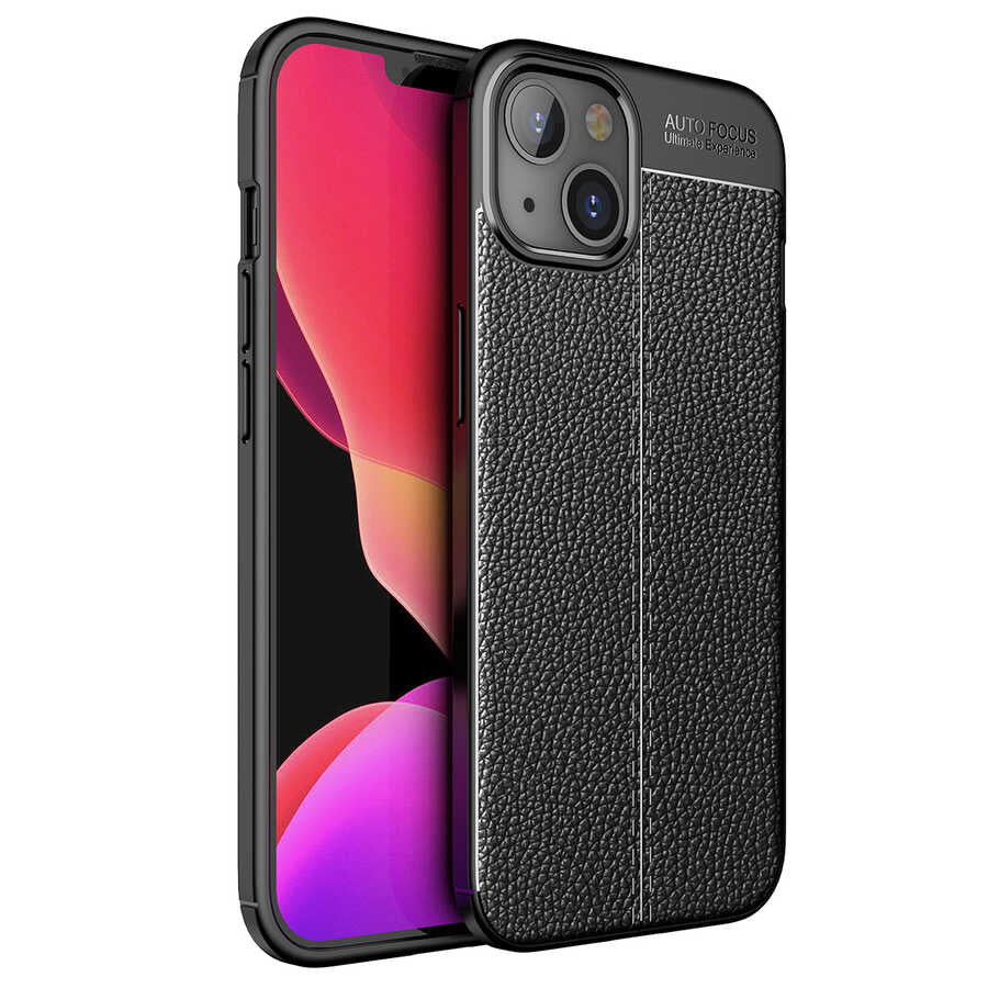 Apple iPhone 13 Kılıf Zore Niss Silikon Kapak Siyah