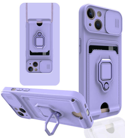 Apple iPhone 13 Kılıf Zore Pelit Kapak Lila