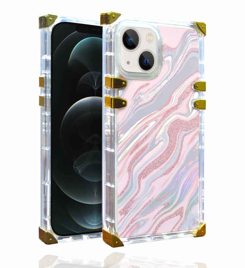 Apple iPhone 13 Kılıf Zore Ples Kapak Pembe