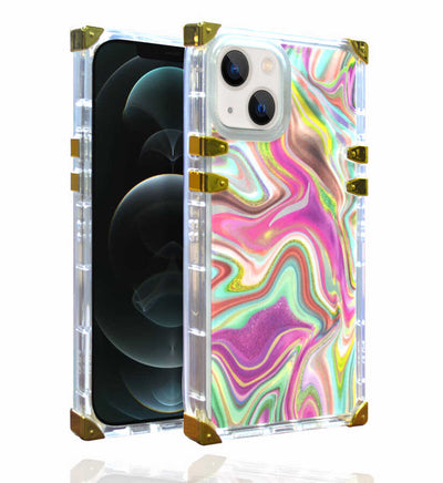 Apple iPhone 13 Kılıf Zore Ples Kapak Pembe Koyu