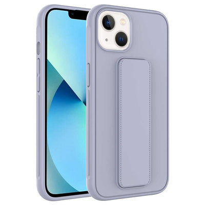 Apple iPhone 13 Kılıf Zore Qstand Kapak Gri
