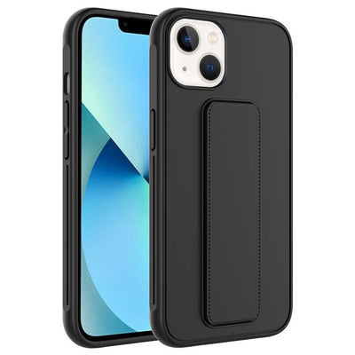 Apple iPhone 13 Kılıf Zore Qstand Kapak Siyah