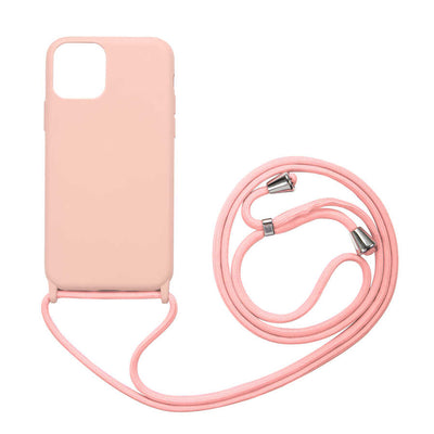 Apple iPhone 13 Kılıf Zore Ropi Kapak Pembe Açık