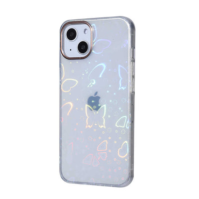Apple iPhone 13 Kılıf Zore Sidney Desenli Sert Kapak Heart No1