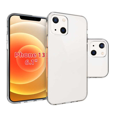 Apple iPhone 13 Kılıf Zore Süper Silikon Kapak Renksiz