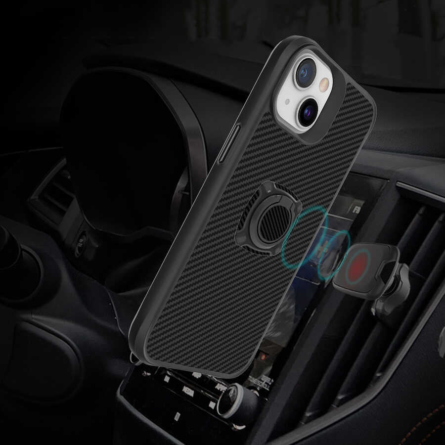 Apple iPhone 13 Kılıf Zore Timo Kapak Siyah