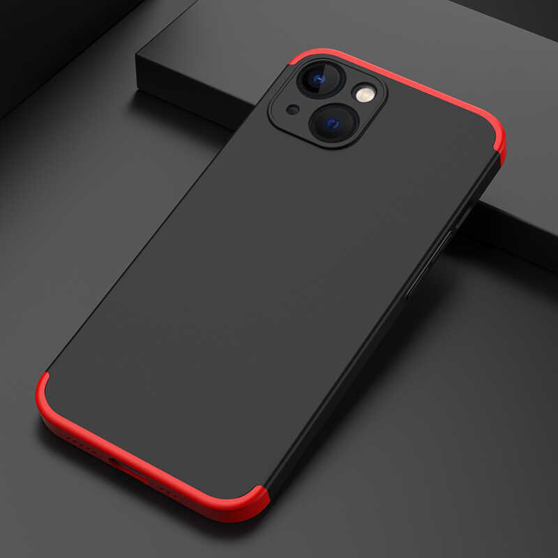 Apple iPhone 13 Mini Kılıf Zore Ays Kapak Siyah-Mavi