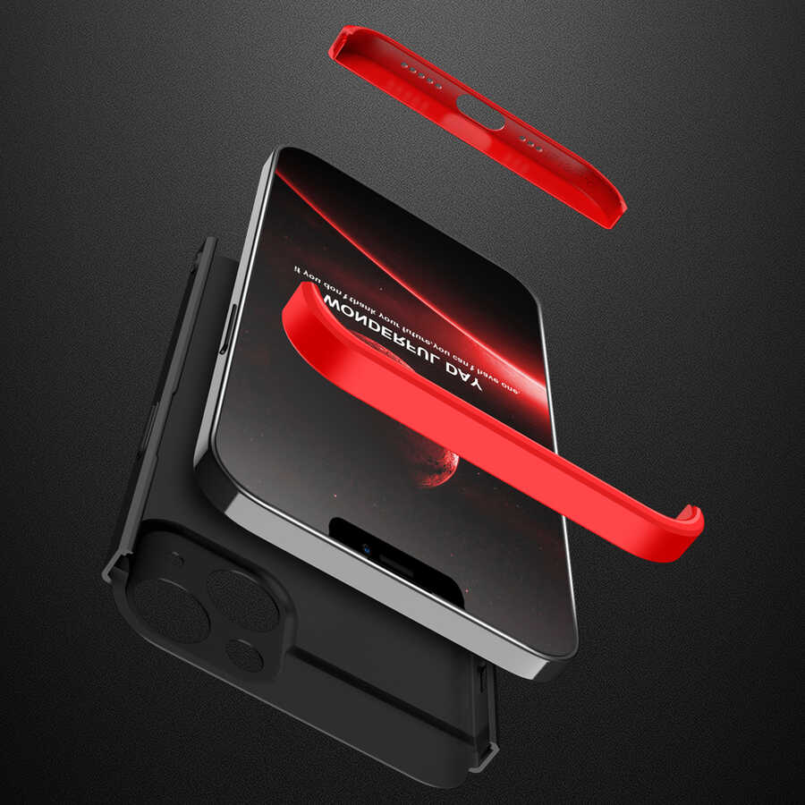 Apple iPhone 13 Mini Kılıf Zore Ays Kapak Siyah-Mavi