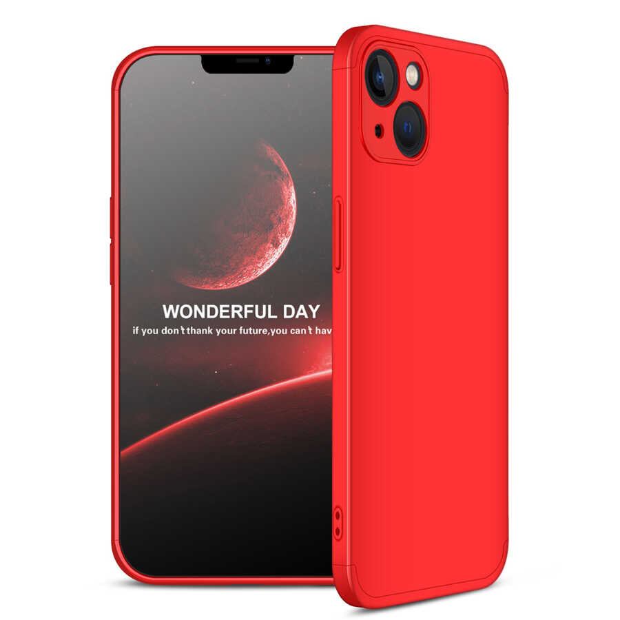 Apple iPhone 13 Mini Kılıf Zore Ays Kapak Kırmızı