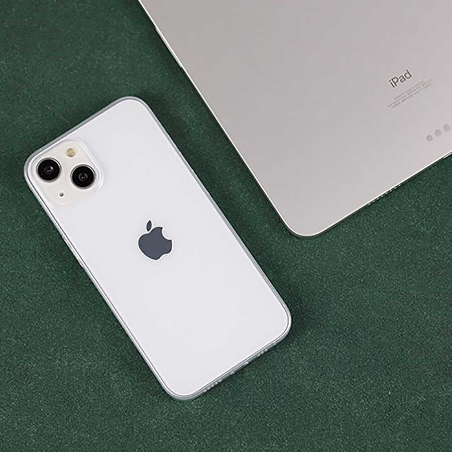 Apple iPhone 13 Mini Kılıf Zore Blok Kapak Renksiz