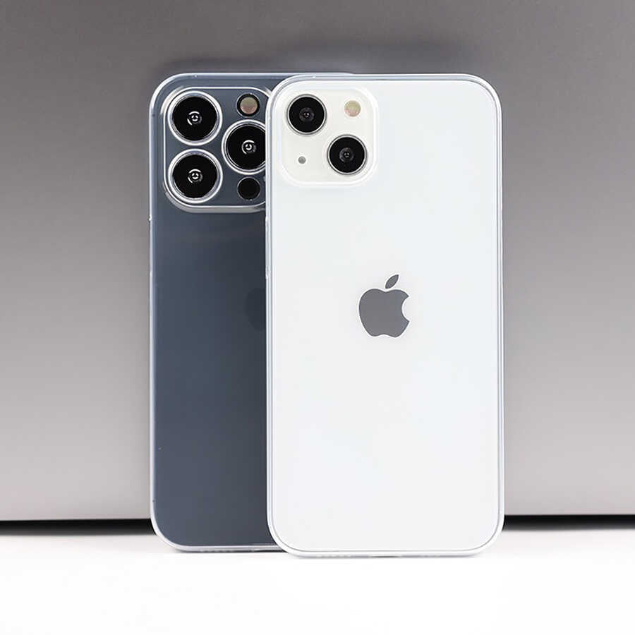 Apple iPhone 13 Mini Kılıf Zore Blok Kapak Renksiz