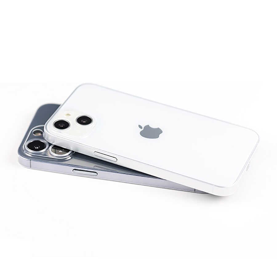 Apple iPhone 13 Mini Kılıf Zore Blok Kapak Renksiz