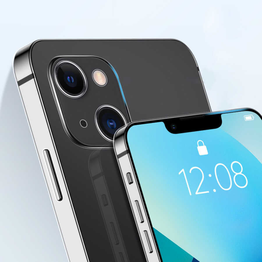 Apple iPhone 13 Mini Kılıf Zore Blok Kapak Renksiz