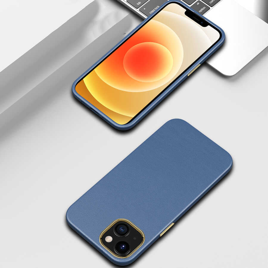 Apple iPhone 13 Mini Kılıf Zore Natura Kapak Mavi