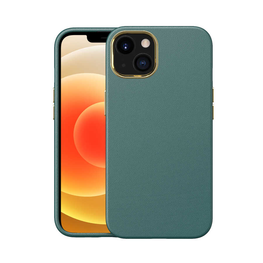 Apple iPhone 13 Mini Kılıf Zore Natura Kapak Yeşil