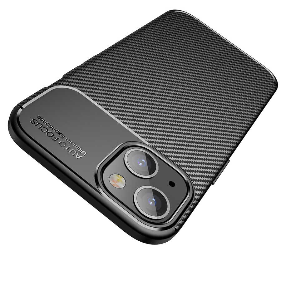Apple iPhone 13 Mini Kılıf Zore Negro Silikon Kapak Siyah