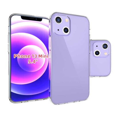 Apple iPhone 13 Mini Kılıf Zore Süper Silikon Kapak Renksiz