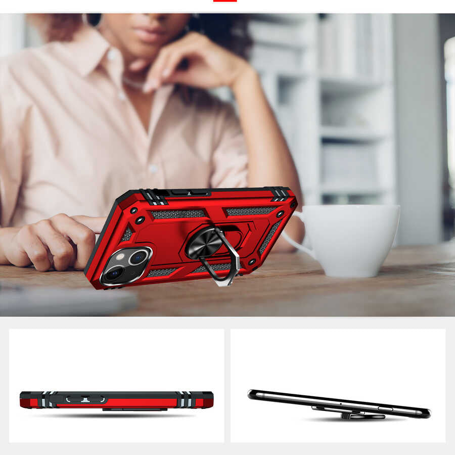 Apple iPhone 13 Mini Kılıf Zore Vega Kapak Gri