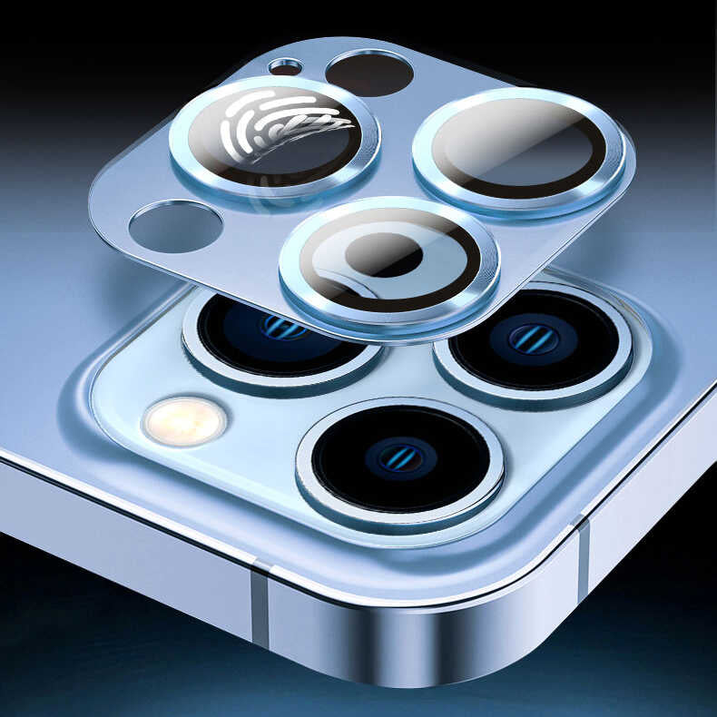 Apple iPhone 13 Mini Zore CL-03 Kamera Lens Koruyucu Mor
