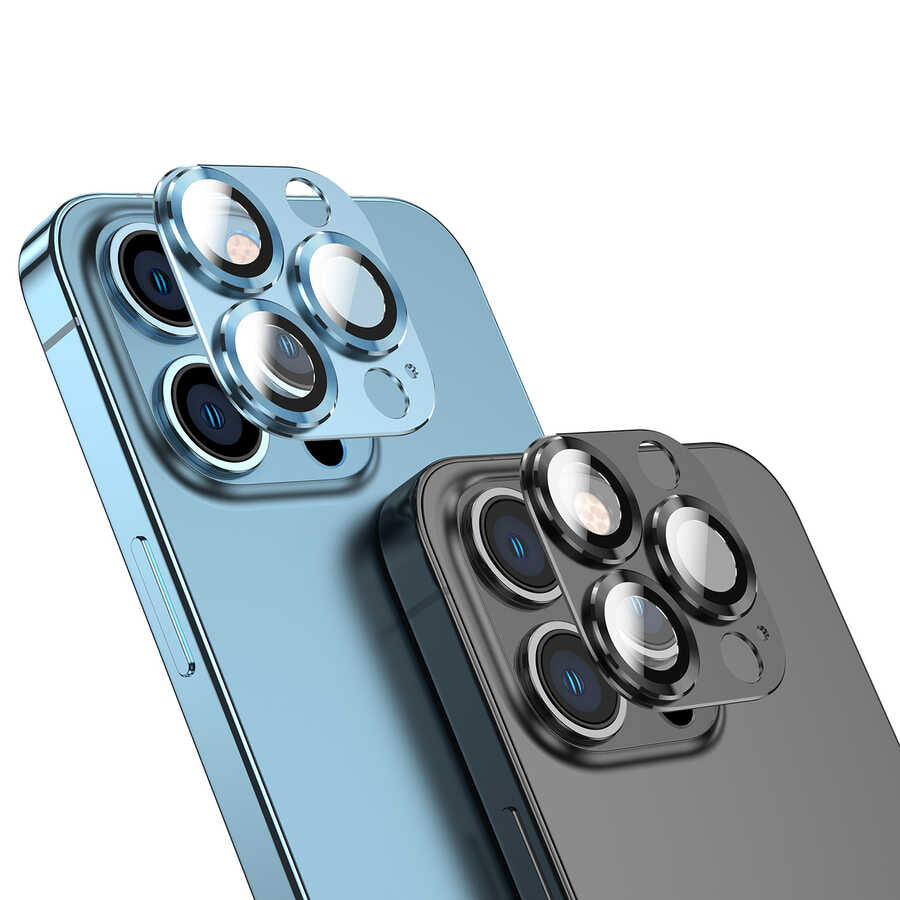 Apple iPhone 13 Mini Zore CL-03 Kamera Lens Koruyucu Mor