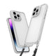 Apple iPhone 13 Pro Kılıf Airbagli Takılabilir Askı Aparatlı Zore Snap Silikon Kapak Şeffaf