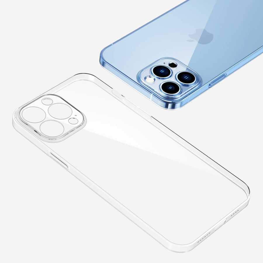 Apple iPhone 13 Pro Kılıf Şeffaf Sert PC Zore Vayt Kapak Renksiz