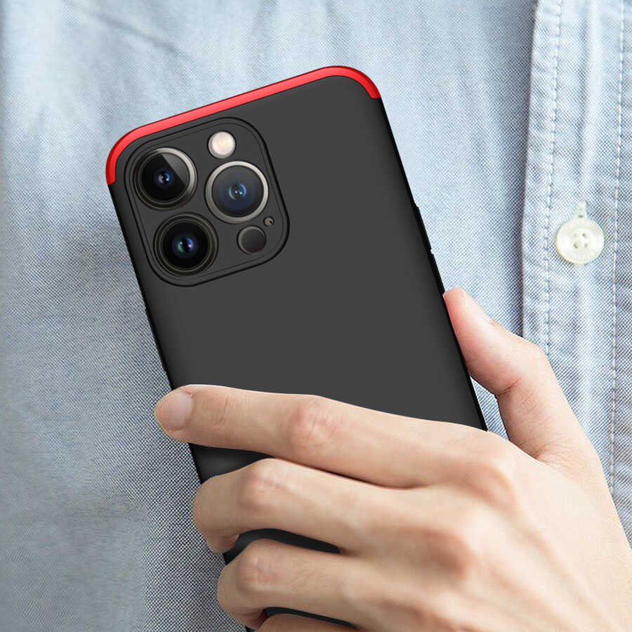 Apple iPhone 13 Pro Kılıf Zore Ays Kapak Siyah-Gri