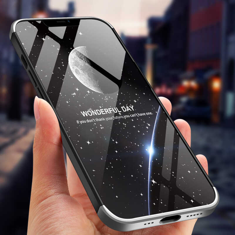 Apple iPhone 13 Pro Kılıf Zore Ays Kapak Siyah-Gri