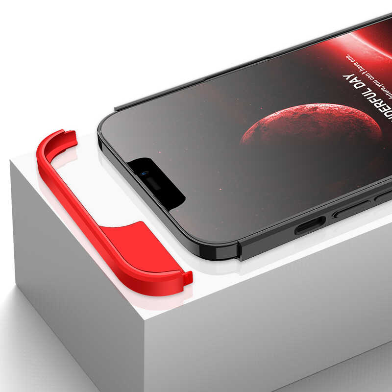 Apple iPhone 13 Pro Kılıf Zore Ays Kapak Siyah-Mavi