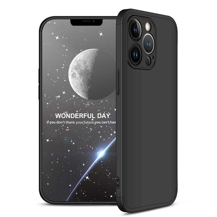 Apple iPhone 13 Pro Kılıf Zore Ays Kapak Siyah