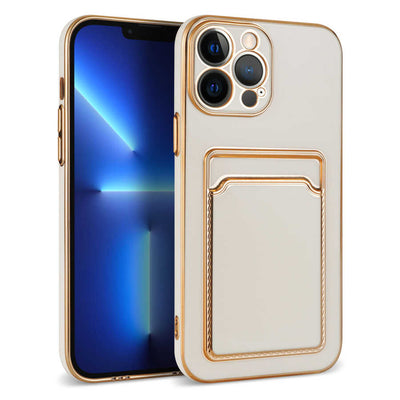 Apple iPhone 13 Pro Kılıf Zore Bark Kartlıklı Kapak Siyah