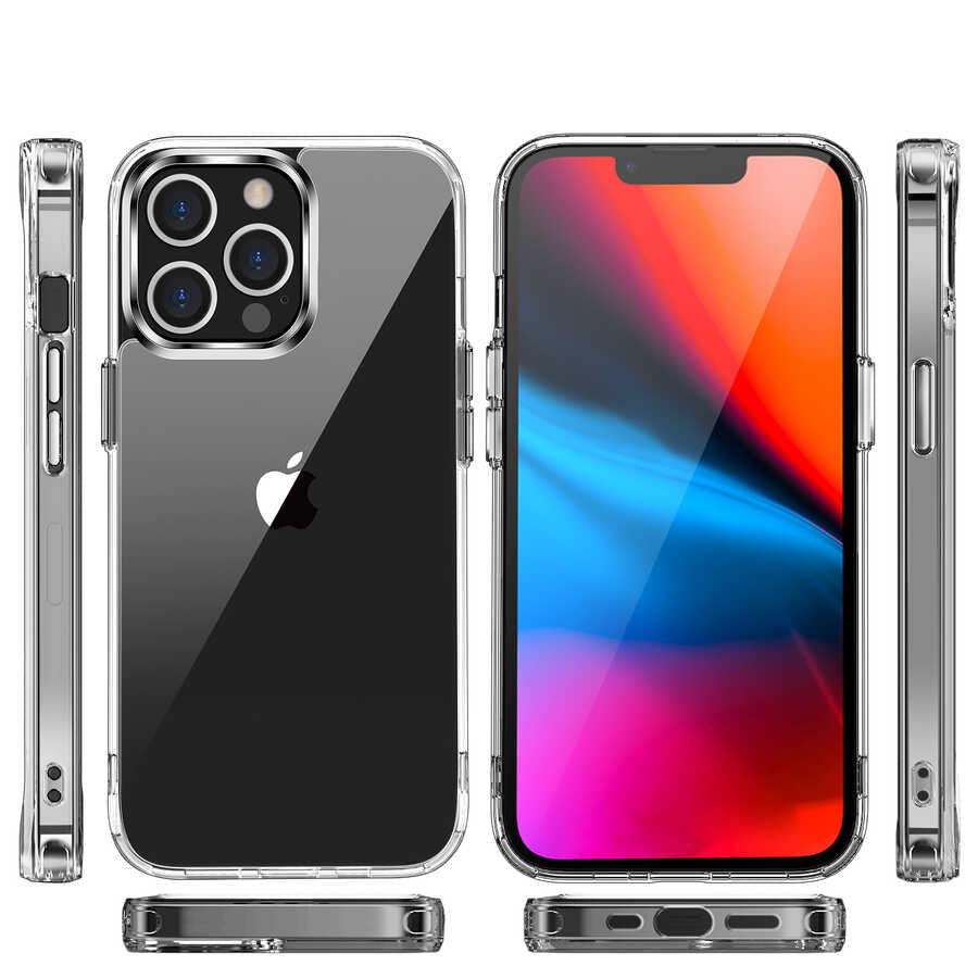 Apple iPhone 13 Pro Kılıf Zore Forst Kapak Renksiz