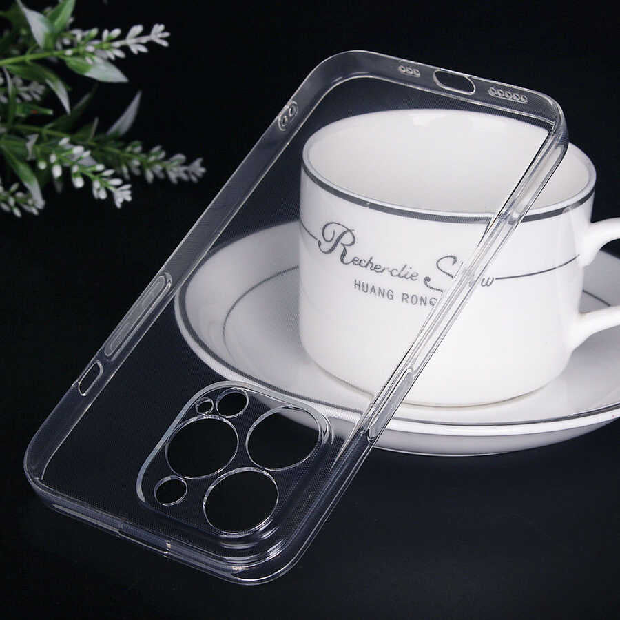 Apple iPhone 13 Pro Kılıf Zore İmax Silikon Siyah