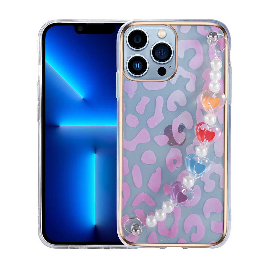 Apple iPhone 13 Pro Kılıf Zore Pilla Kapak Pembe