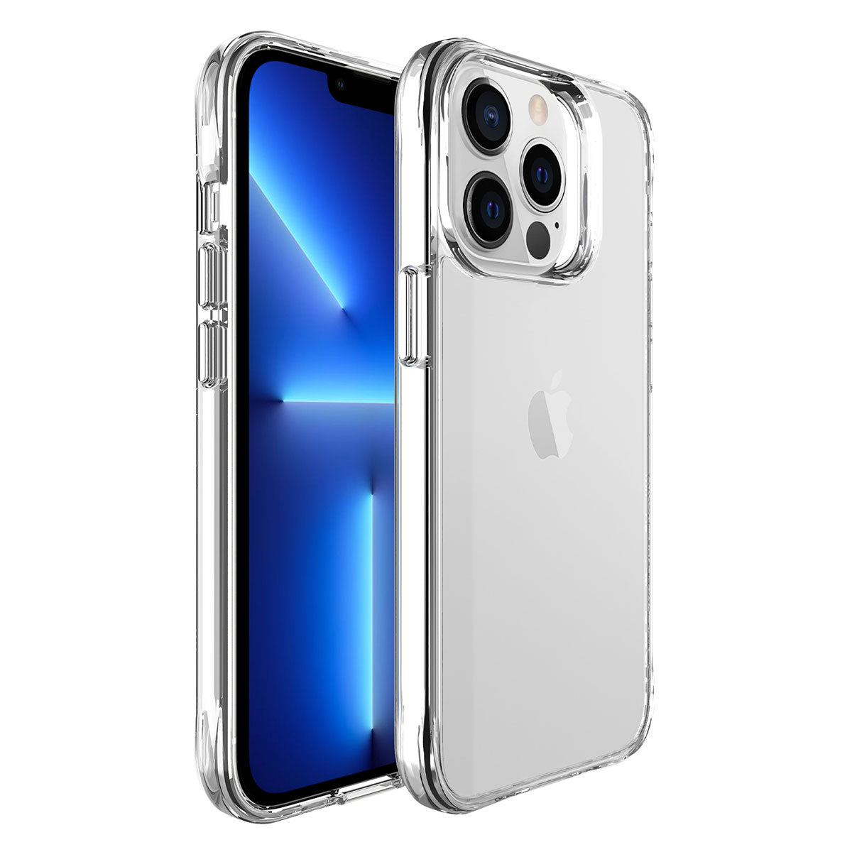 Apple iPhone 13 Pro Kılıf Zore Şeffaf Ultra İnce Airbag Tasarımlı Okka Kapak Renksiz