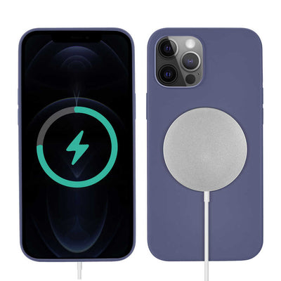 Apple iPhone 13 Pro Kılıf Zore Silksafe Wireless Kapak Mor