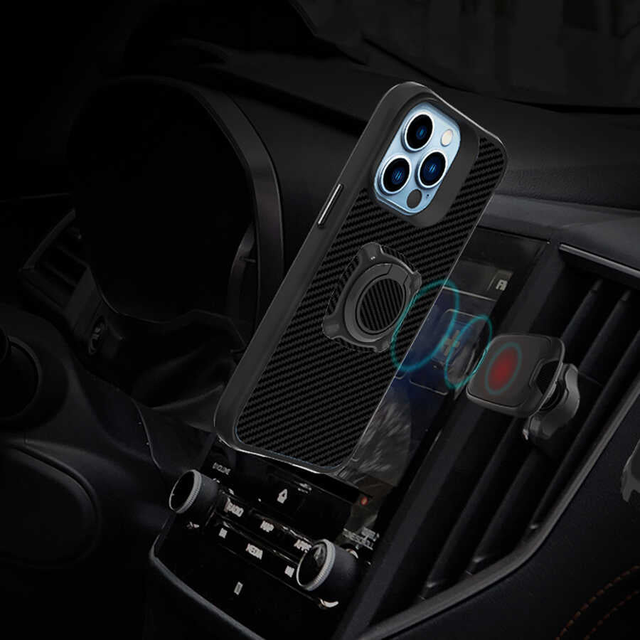 Apple iPhone 13 Pro Kılıf Zore Timo Kapak Siyah