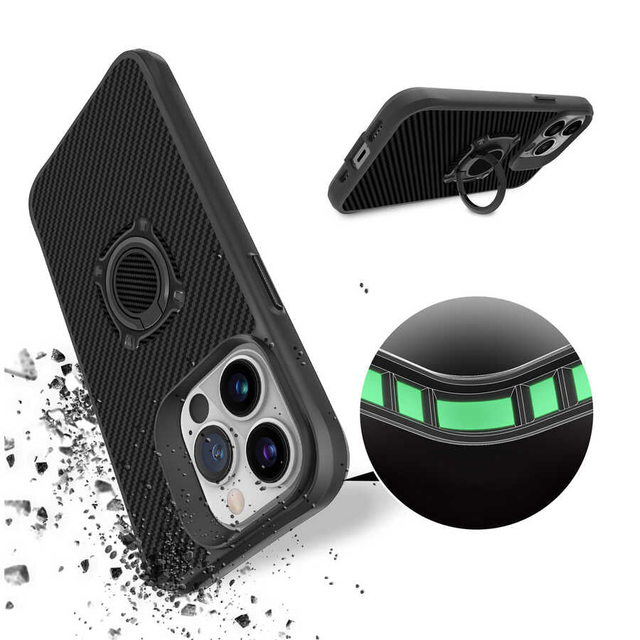 Apple iPhone 13 Pro Kılıf Zore Timo Kapak Siyah