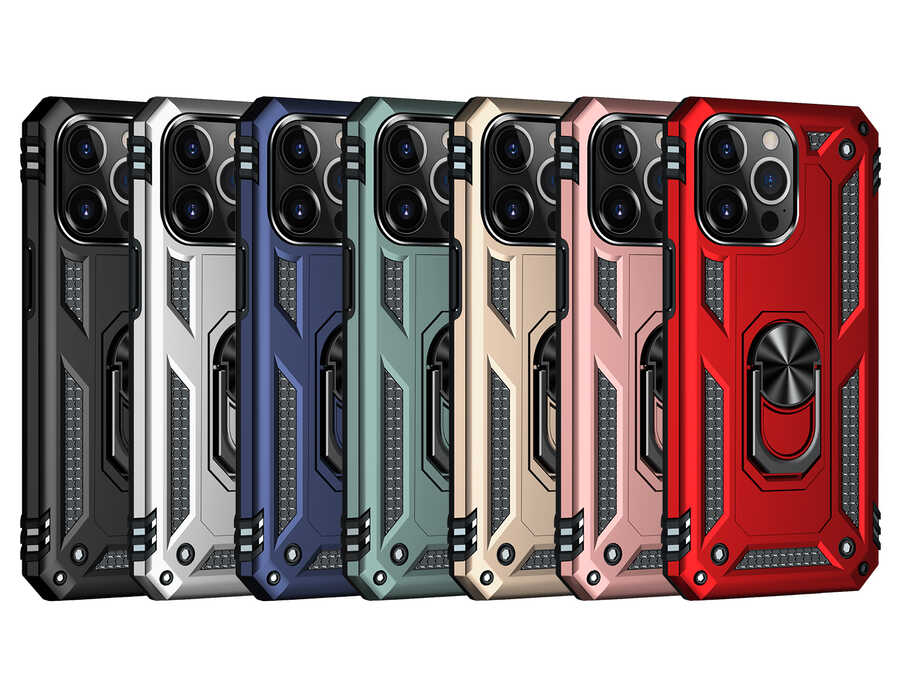 Apple iPhone 13 Pro Kılıf Zore Vega Kapak Kırmızı