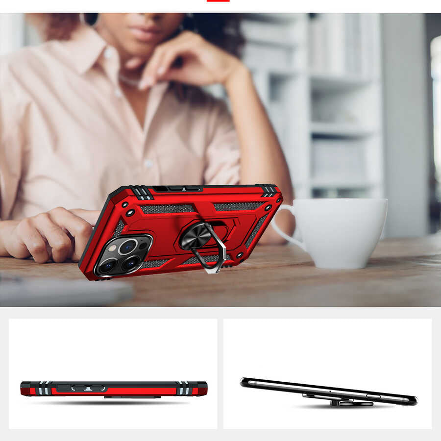 Apple iPhone 13 Pro Kılıf Zore Vega Kapak Mavi