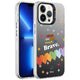 Apple iPhone 13 Pro Max Kılıf Desenli Zore Silver Sert Kapak Kalp