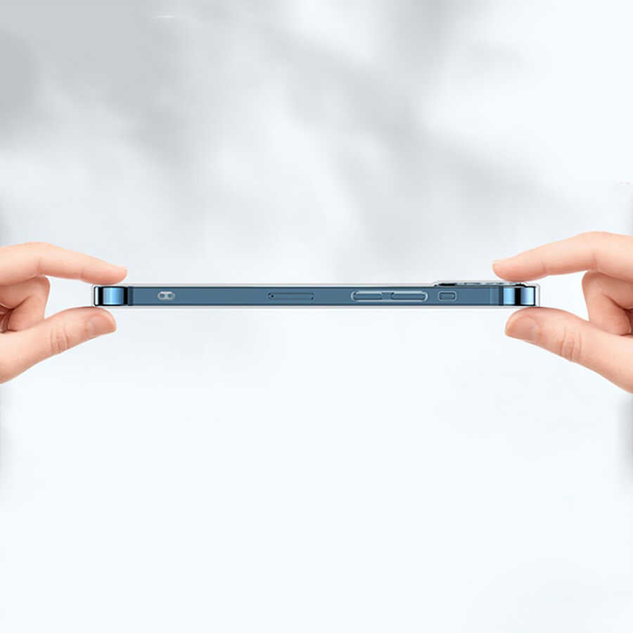 Apple iPhone 13 Pro Max Kılıf Şeffaf Sert PC Zore Vayt Kapak Renksiz