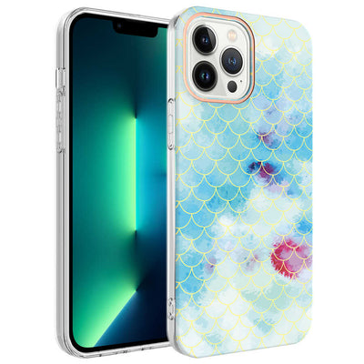 Apple iPhone 13 Pro Max Kılıf Zore Bella Kapak Mavi