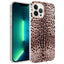 Apple iPhone 13 Pro Max Kılıf Zore Bella Kapak Leopar