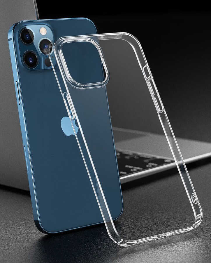 Apple iPhone 13 Pro Max Kılıf Zore Droga Kapak Renksiz