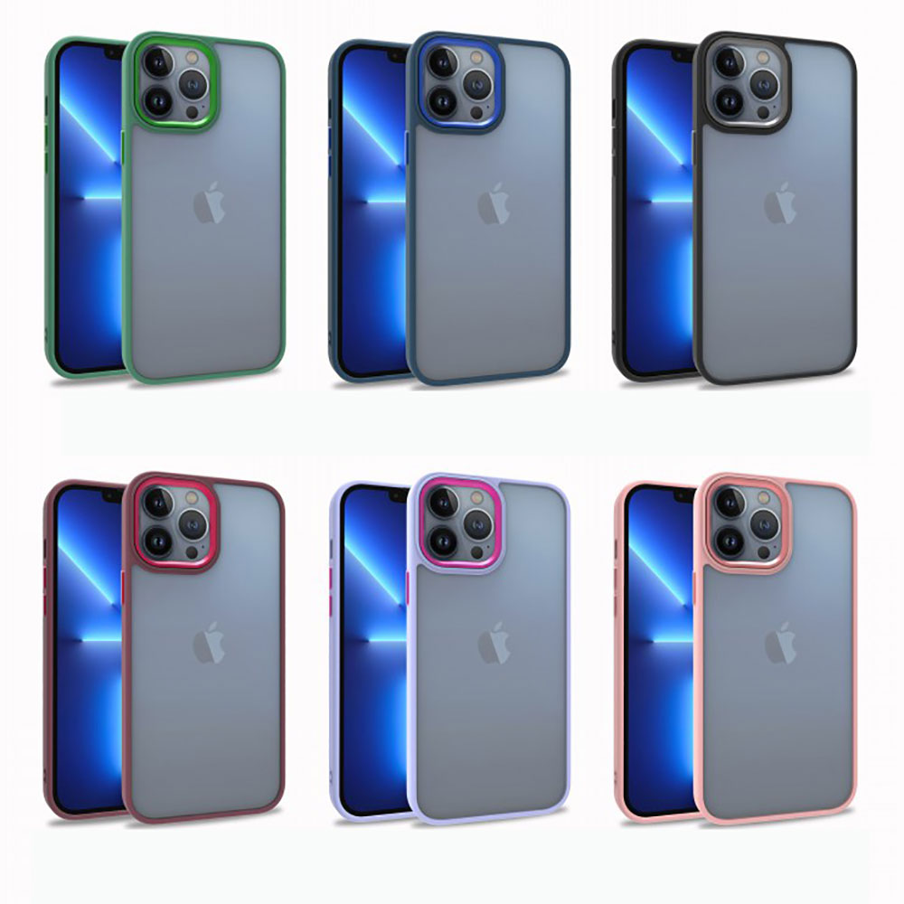 Apple iPhone 13 Pro Max Kılıf Zore Flora Kapak Sierra Mavi