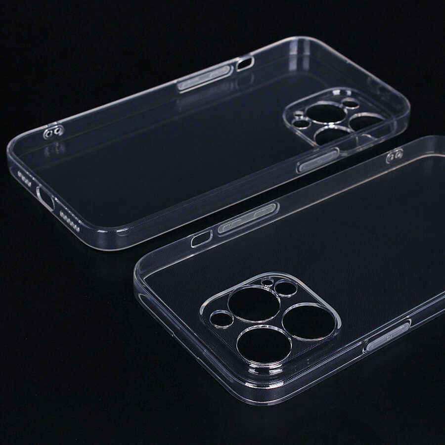 Apple iPhone 13 Pro Max Kılıf Zore İmax Silikon Renksiz